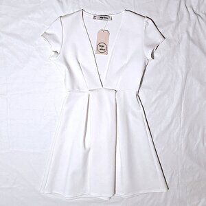 Twin Sister White Midi Dress Women's Size 10